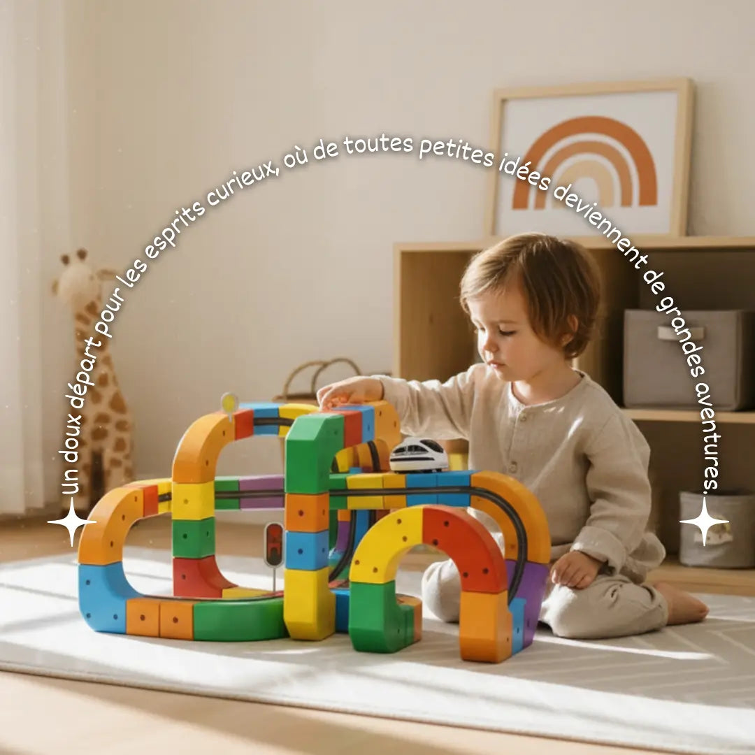 Cubes Éducatifs – Parcours de Train 3D