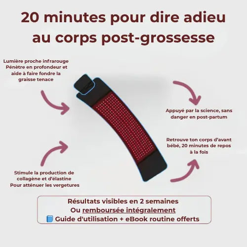 Ceinture InfraDoux - Retrouvez votre corps pré-accouchement en 2 semaines