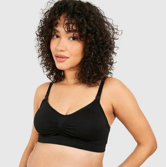 Maternity and breastfeeding bras in bamboo bloom comfort
